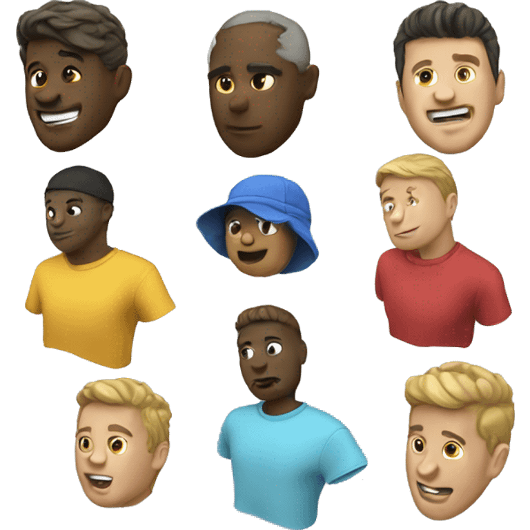 t-shirts in 3D emoji