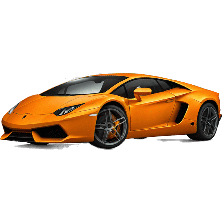 Lamborghini orenge  emoji