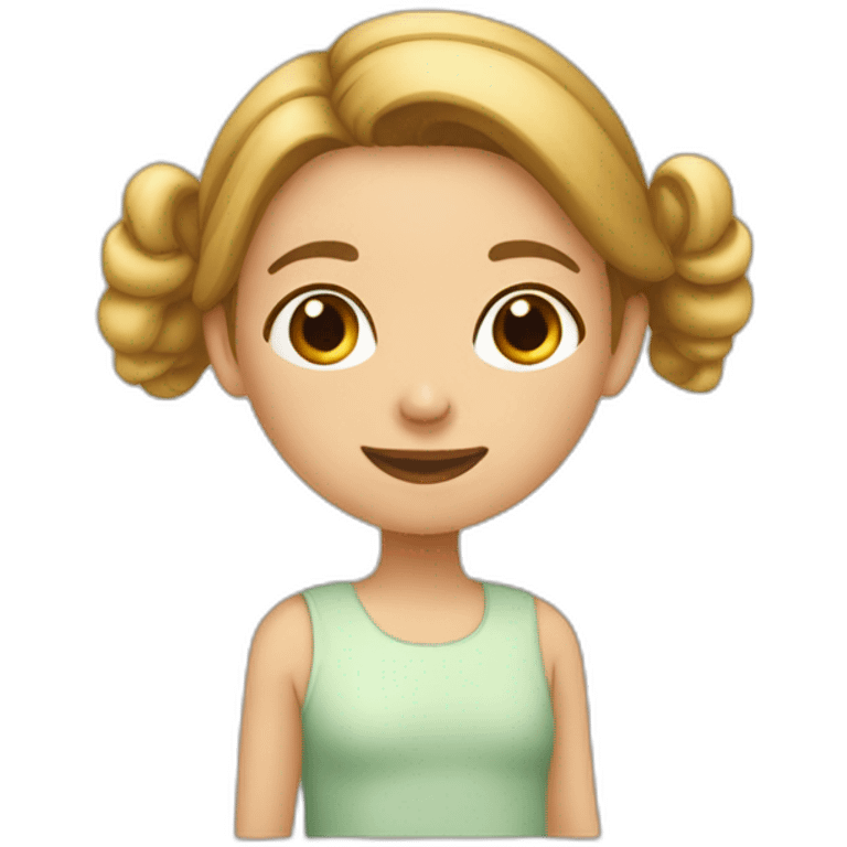 Une fille qui fait câlin à une autre fille emoji