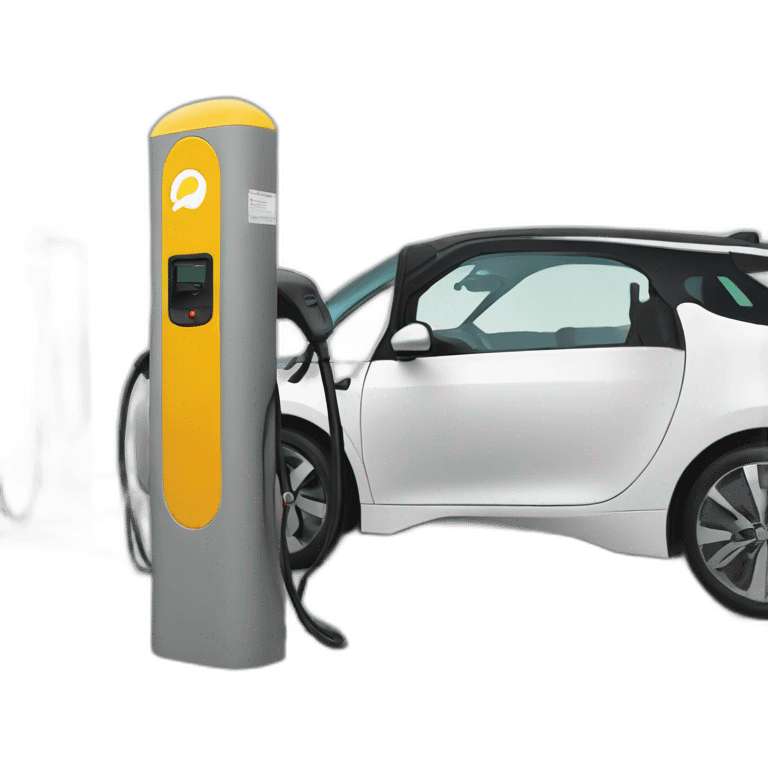 Electric vehicle charging station emoji