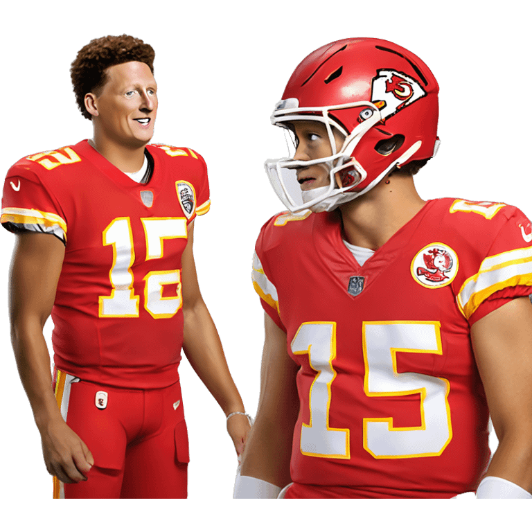 Patrick Mahomes and Roger Goodell emoji