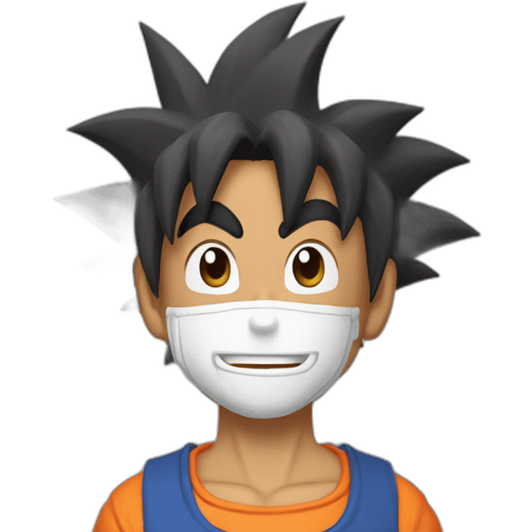 does goku clean those nuts? emoji