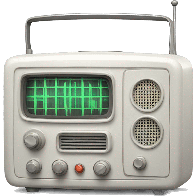 white soviet radio receiver emoji