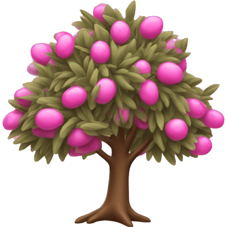 pink tree olive emoji