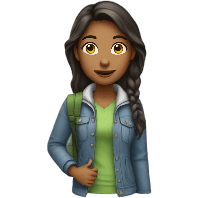 Geography student girl emoji