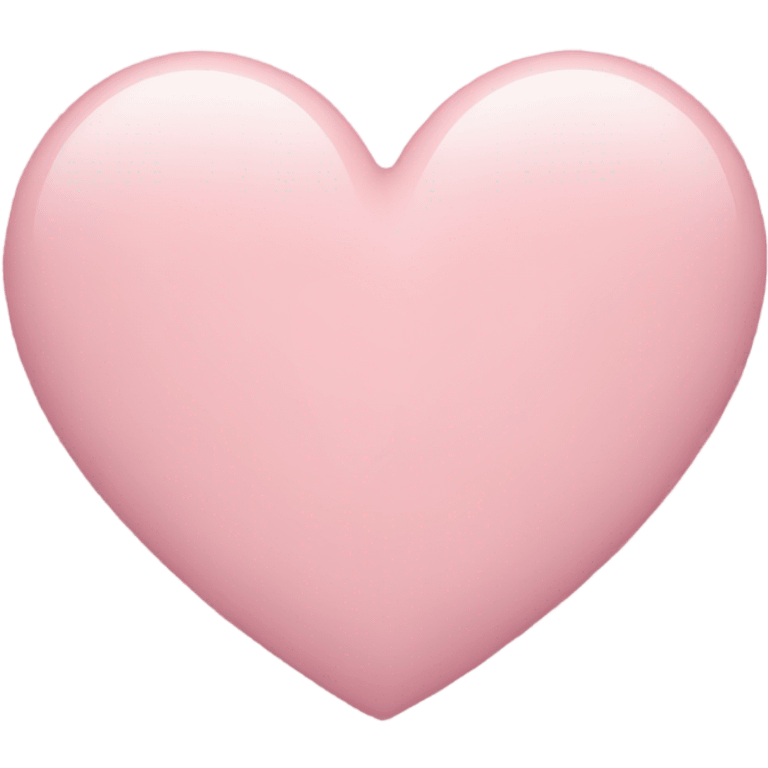 Pastel pink heart emoji