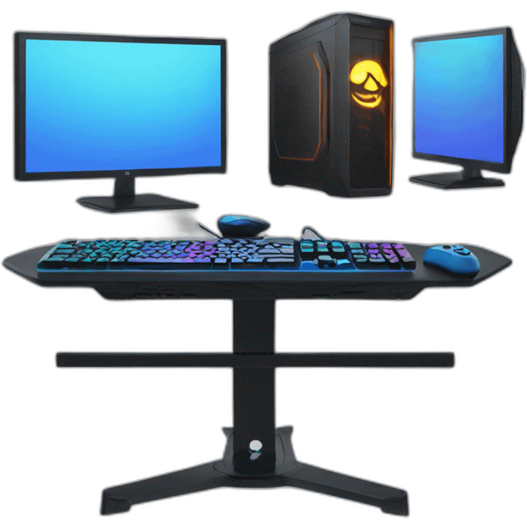 Pc gaming setup vert emoji