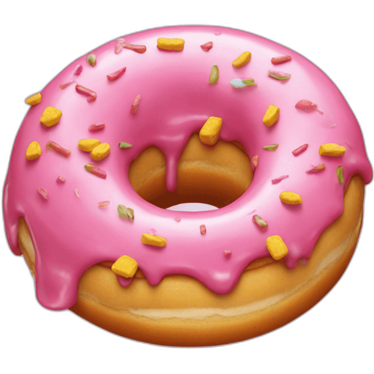 drunk homer simpson inside a donut emoji