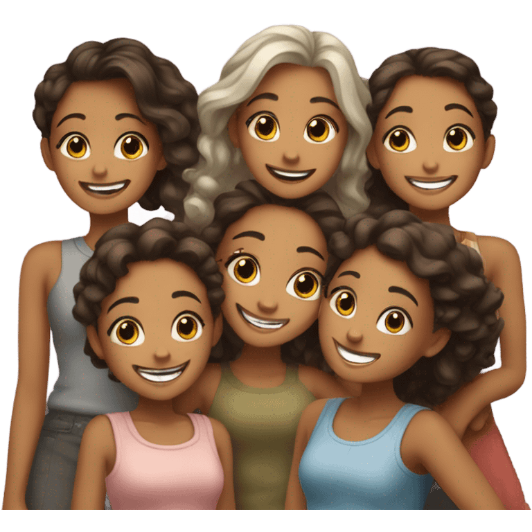 smiling girls emoji