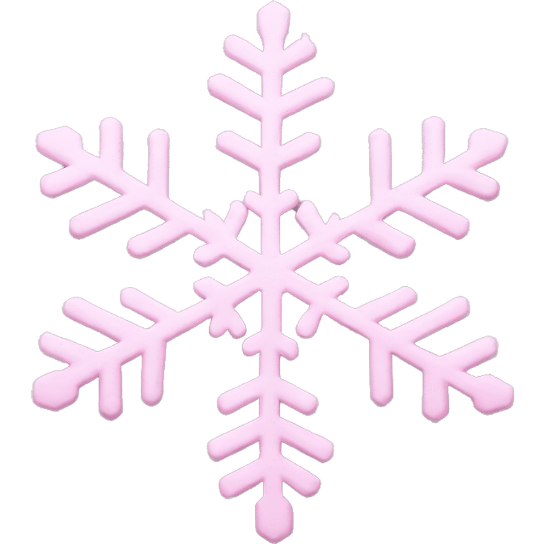 pastel pink snowflake  emoji