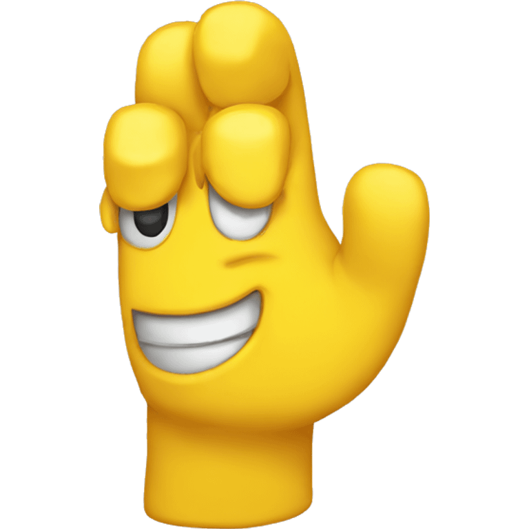 Yellow thumb emote emoji