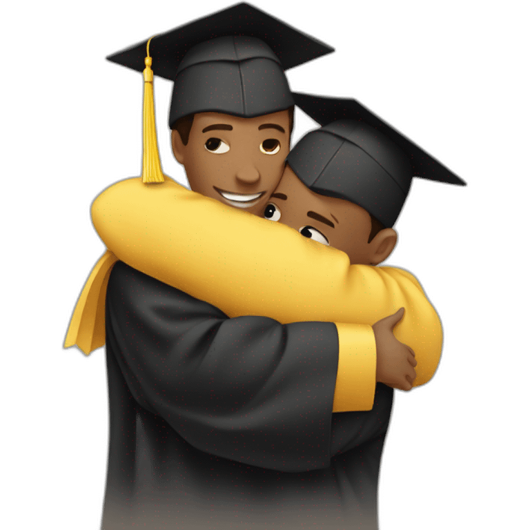 A hug from a graduating brother emoji