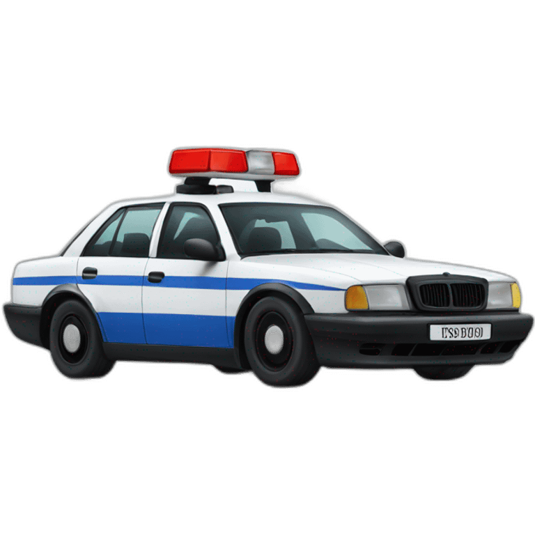 drifting German Police car emoji