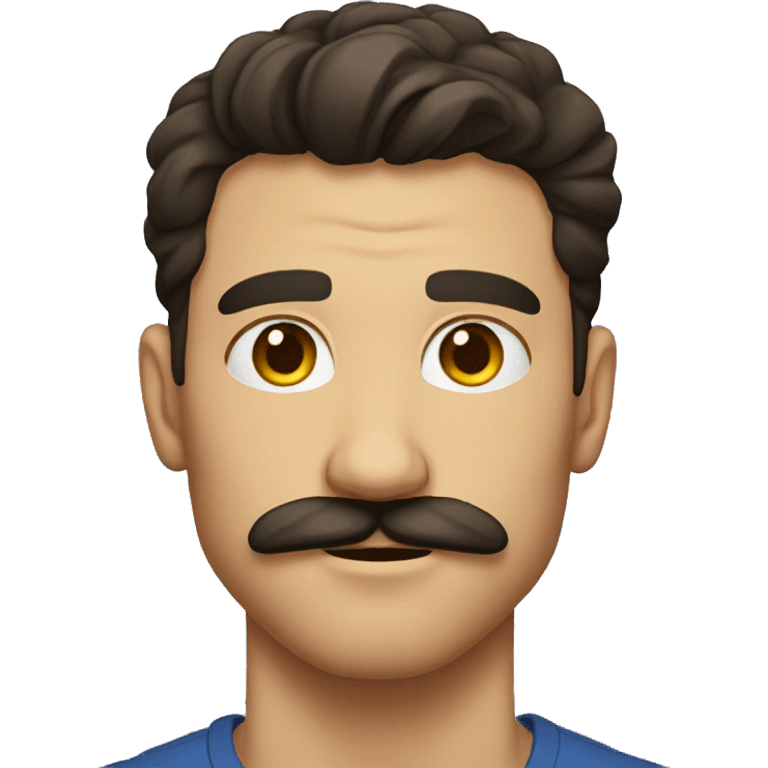 strong brunete mustache guy emoji