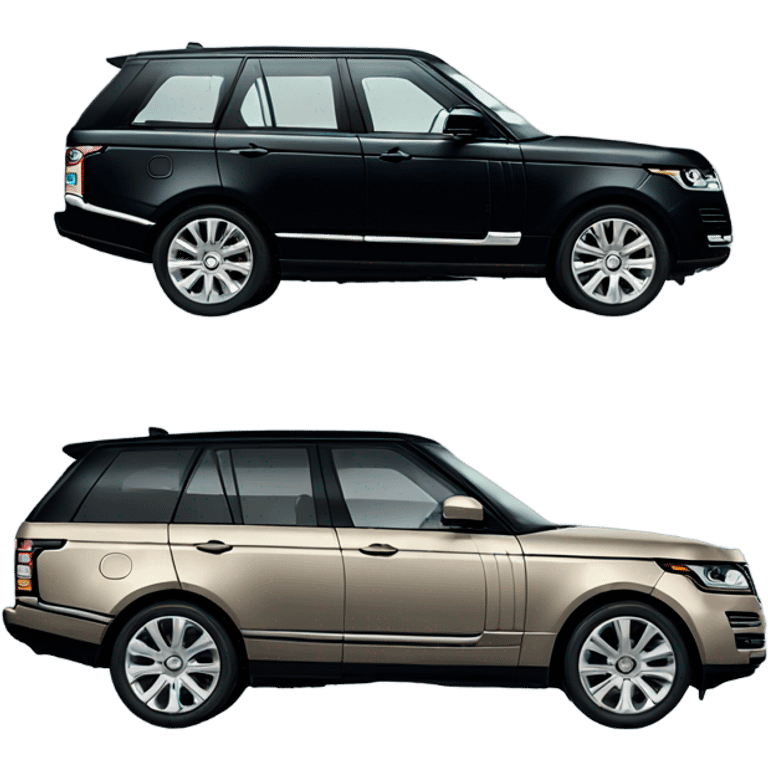 Black Range Rover  emoji