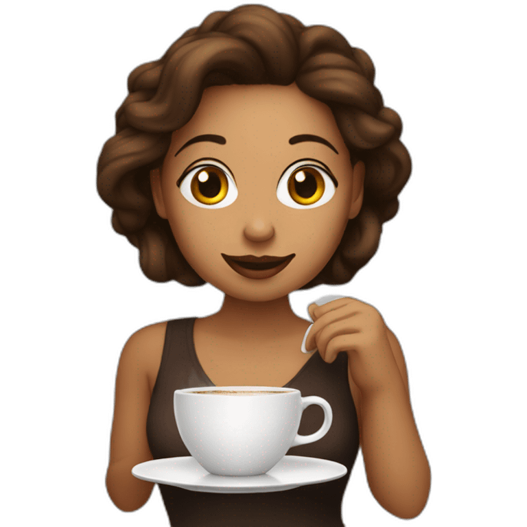 tara drinks coffee emoji