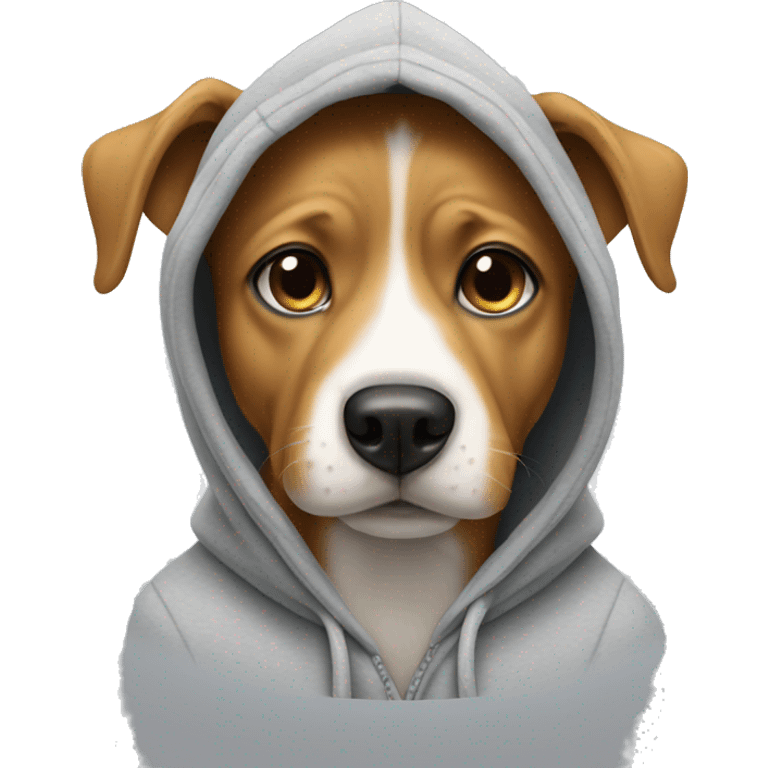 Dog in a hoodie  emoji