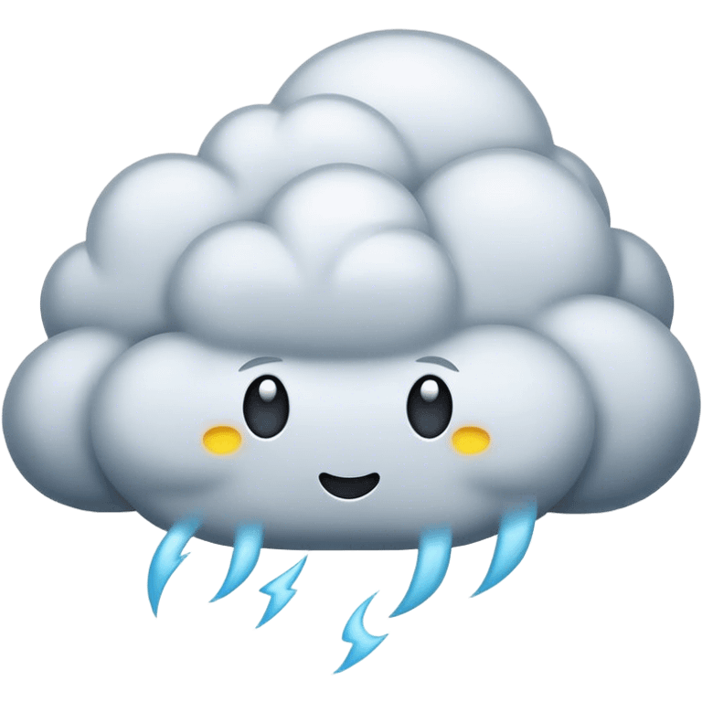 Storm cloud emoji