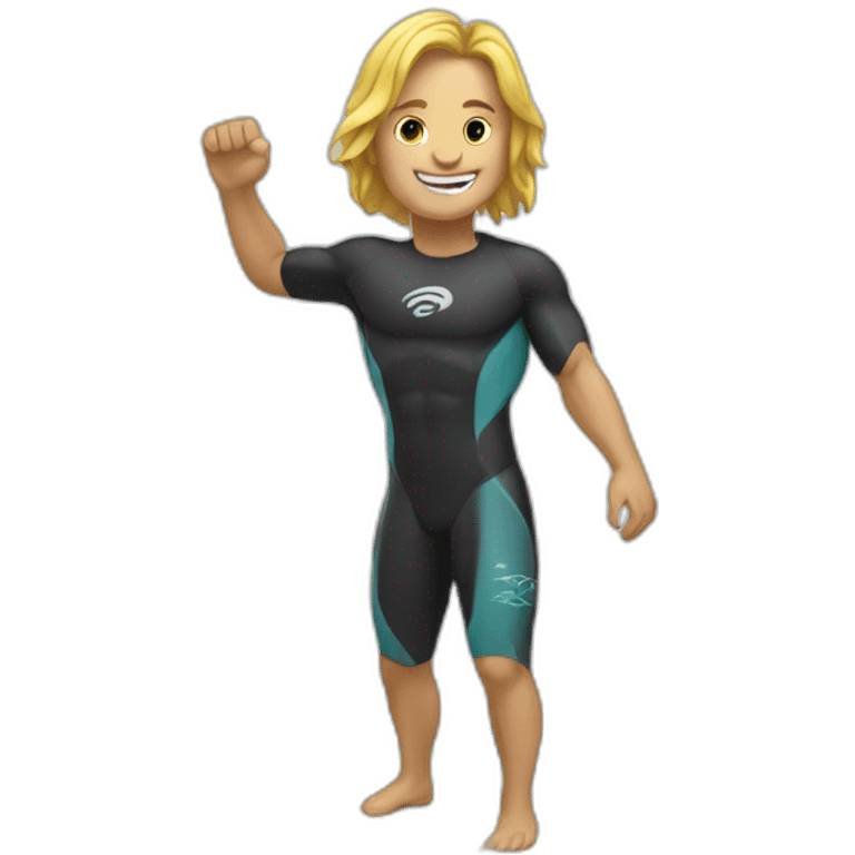 bodyboard surfer emoji