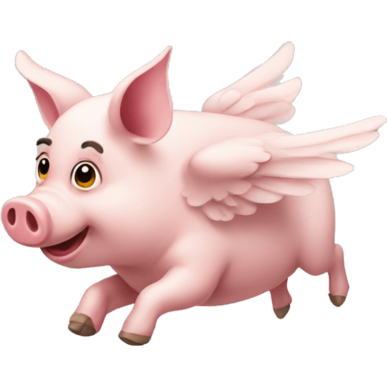 Flying pig  emoji