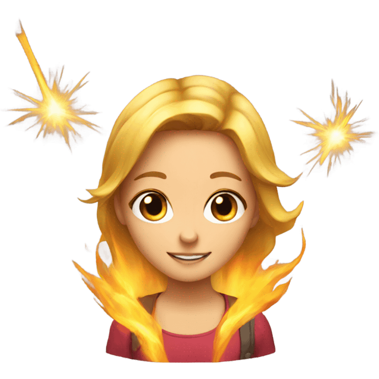 spark and girl emoji