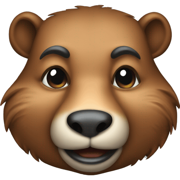 A cool beaver  emoji