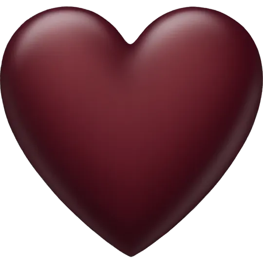 maroon heart emoji