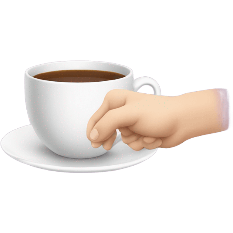 Hand holding teacup with pinky extended emoji