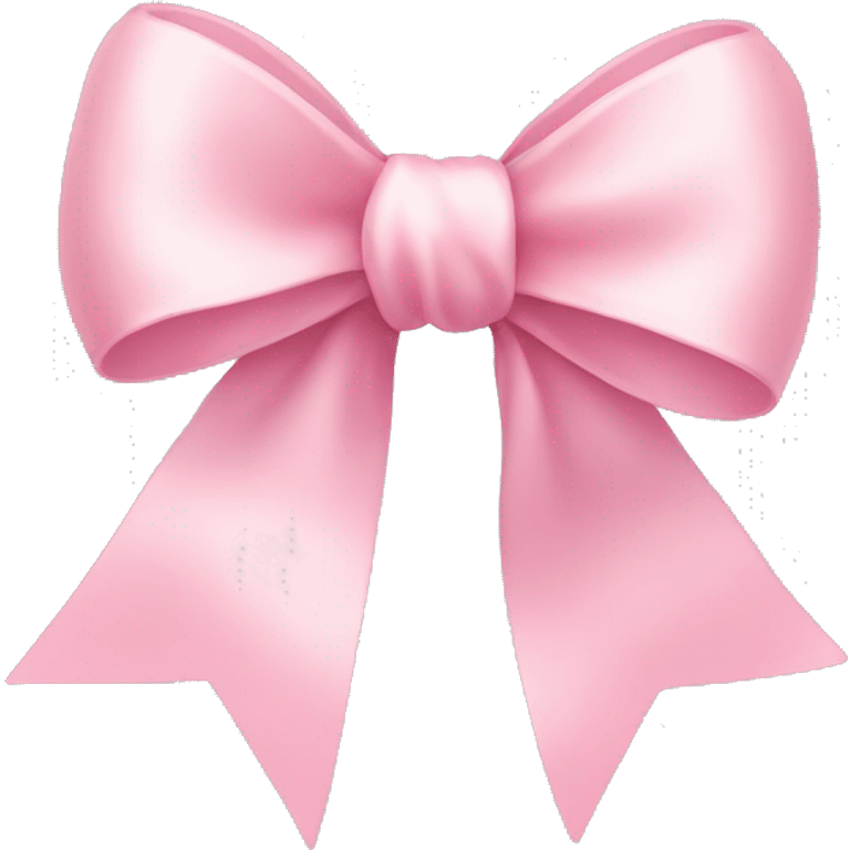 light pink ribbon bow emoji