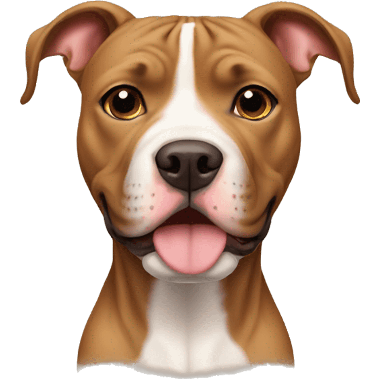 pitbull light brown cute dog emoji