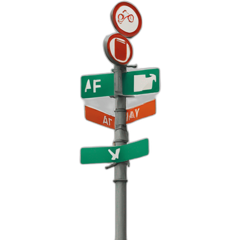 street signs emoji