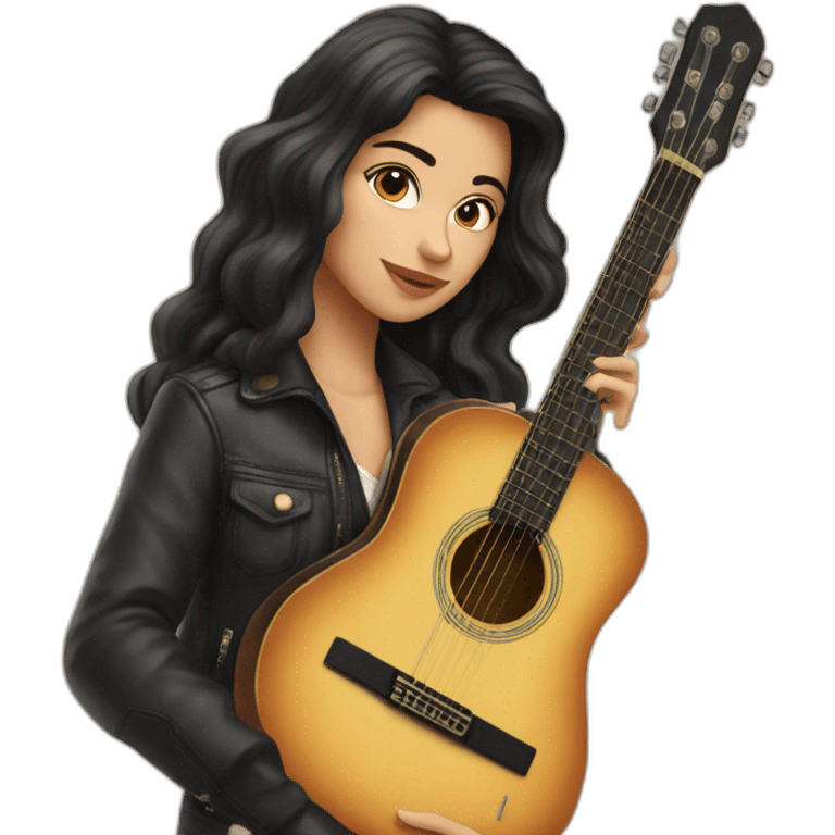 Victoria de angelis with guitare  emoji