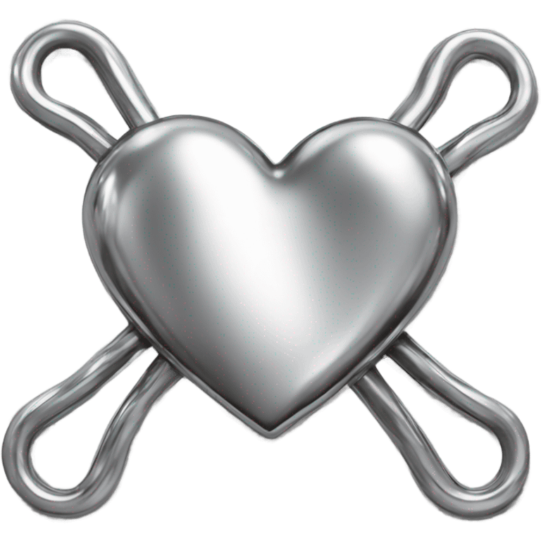 Chrome heart emoji