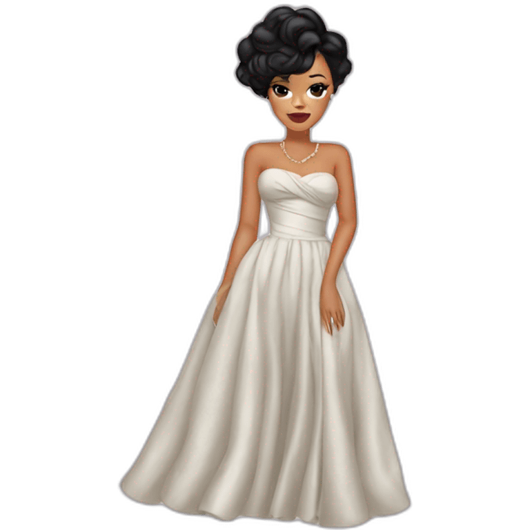 Rihanna with dress emoji