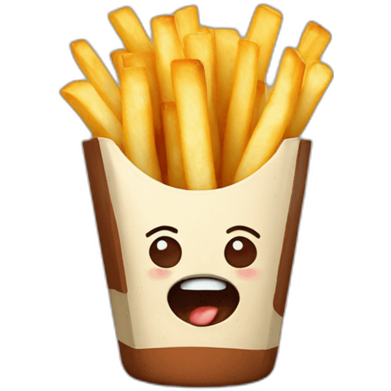 French fries with Nutella emoji