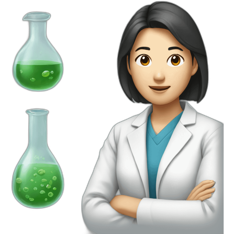 Female asian biologist emoji