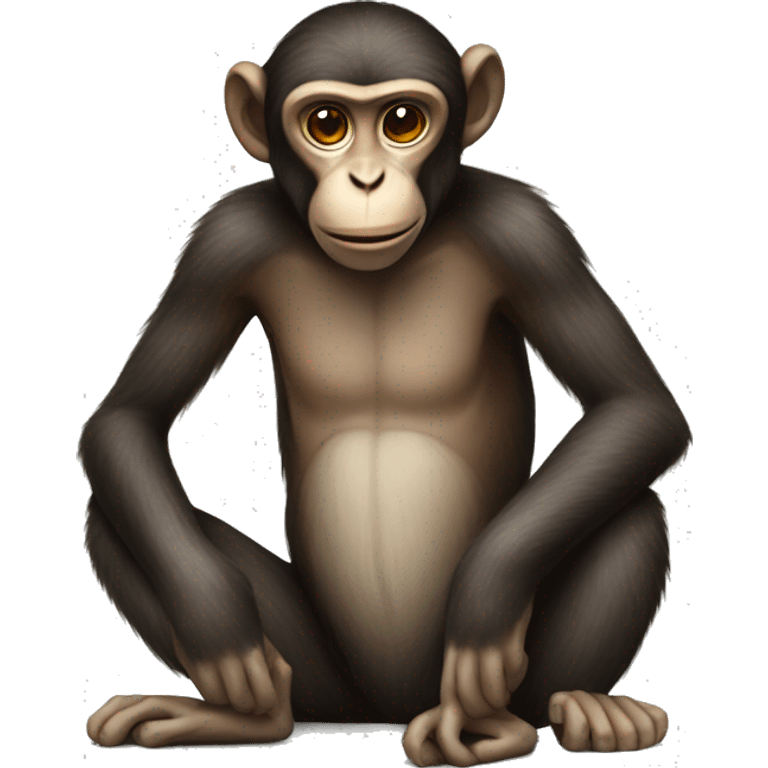 Monkey with no money emoji