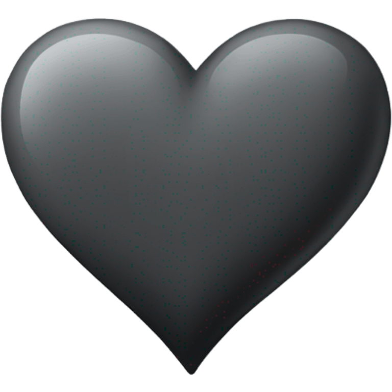 black and grey heart  emoji