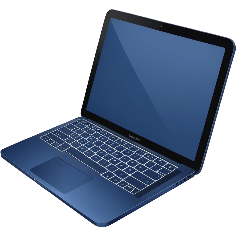 dark blue 
laptop emoji