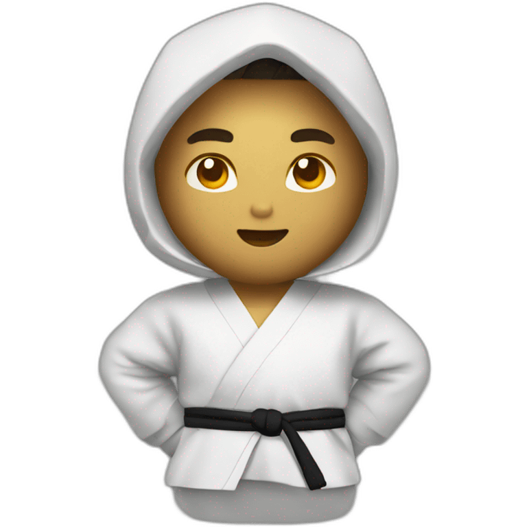 Karatekas saludandose emoji