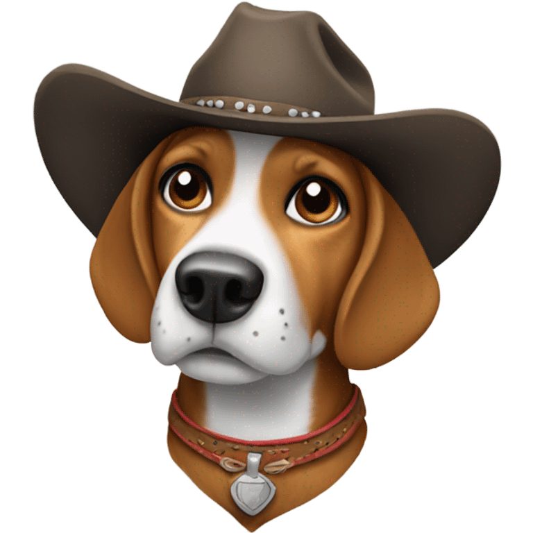 Cowboy beagle emoji