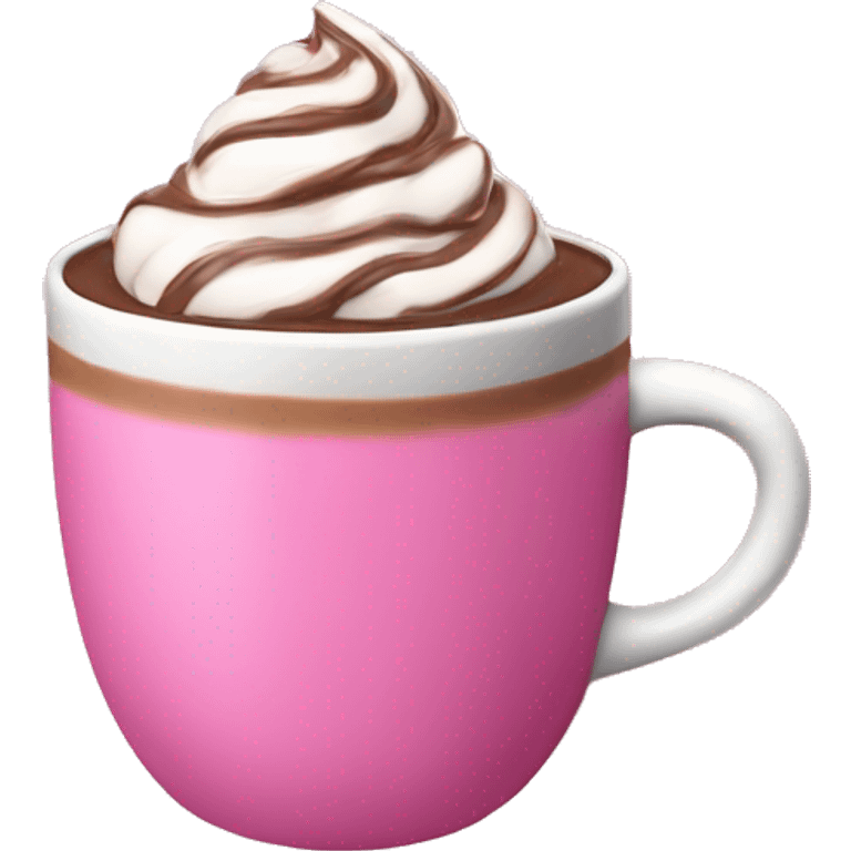 Hot chocolate pink emoji