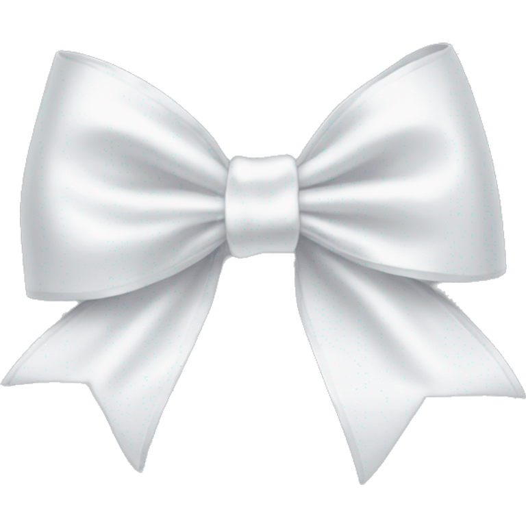 white satin bow emoji