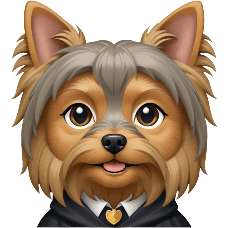 Minerva McGonagall as a Yorkshire terrier emoji