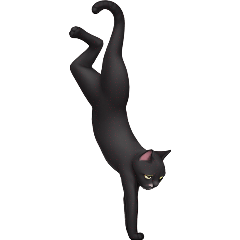 Handstand Cat to cry emoji