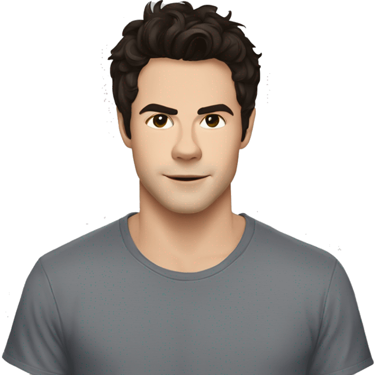 Dylan O'Brien wearing tee emoji