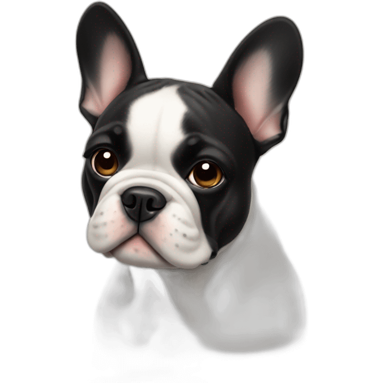 dog French Bulldog in profile emoji