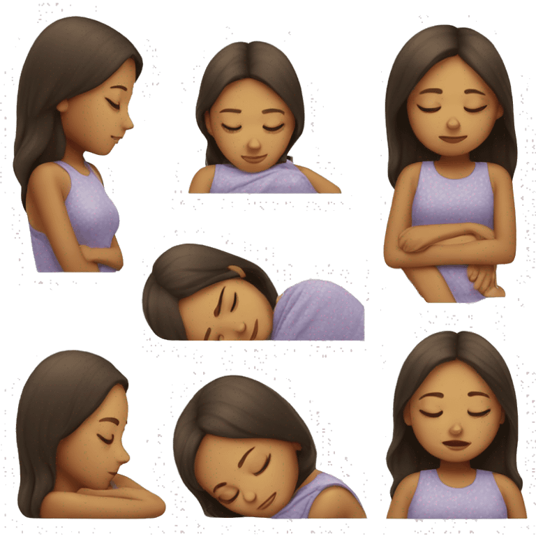 Sleeping girl emoji