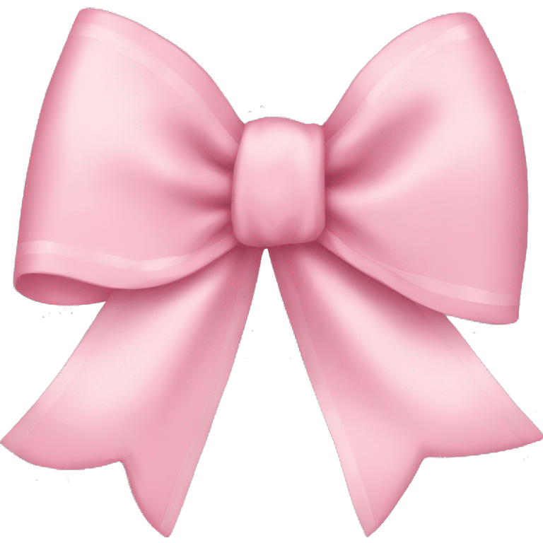 light pink ribbon bow emoji