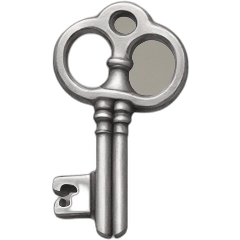 Old silver key emoji